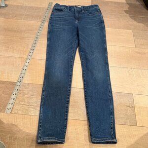 MADEWELL WOMENS 10" HIGH RISE SKINNY JEANS 27